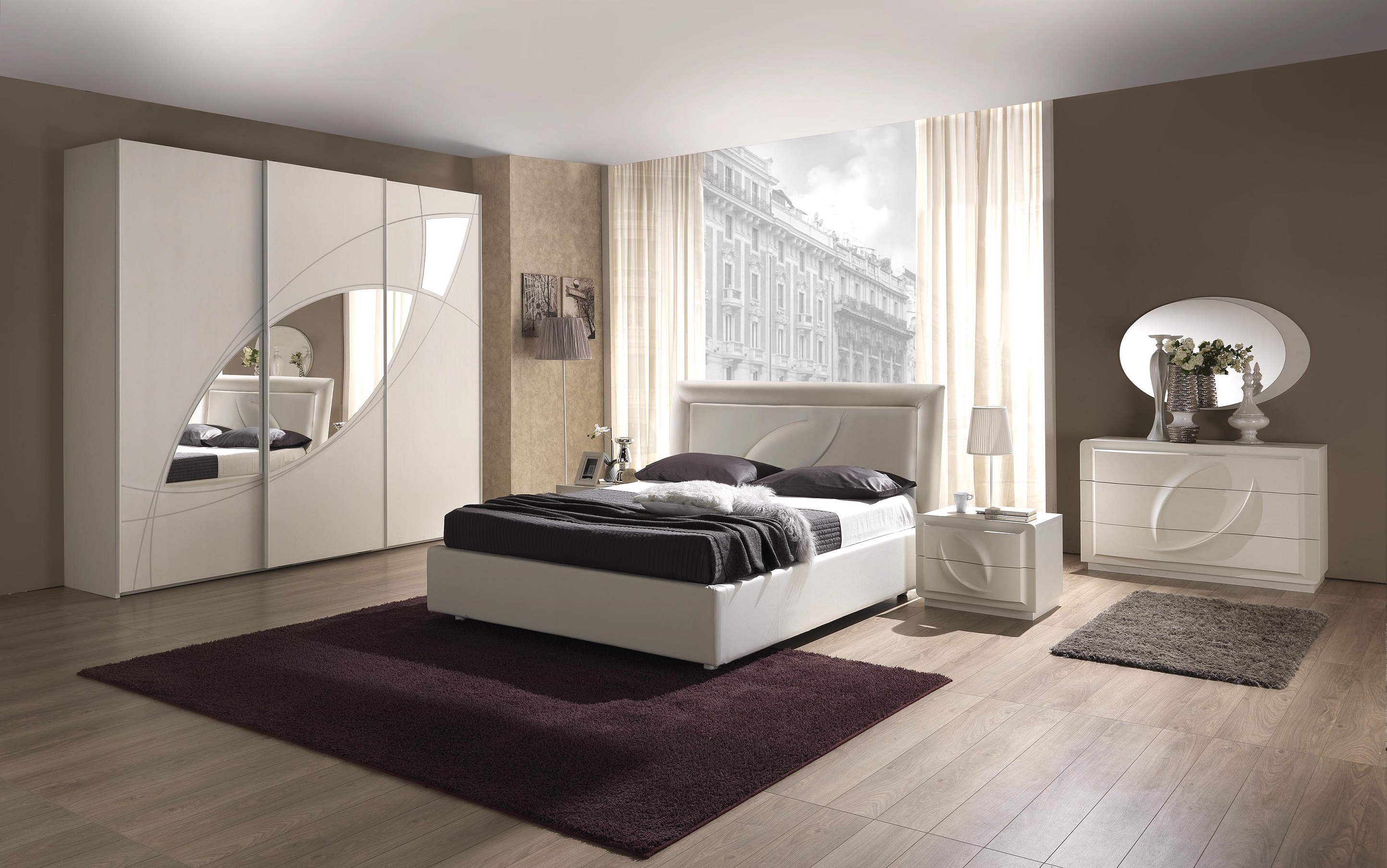 Elegantes Schlafzimmer TALIA in weiß modern